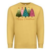 Antique Gold merry christmas trees Premium Sweatshirt - CowGirlArtShop