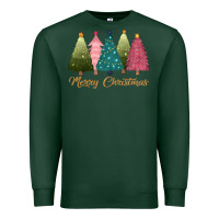 Sports Green merry christmas trees Premium Sweatshirt - CowGirlArtShop