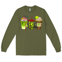 Army Green tennis coffee cups bbs Long Sleeve Tee - BundleAndBundleShop