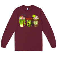 Burgundy tennis coffee cups bbs Long Sleeve Tee - BundleAndBundleShop