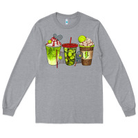 Heather Grey tennis coffee cups bbs Long Sleeve Tee - BundleAndBundleShop