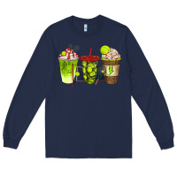 Navy tennis coffee cups bbs Long Sleeve Tee - BundleAndBundleShop