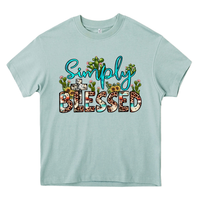 Simply Blessed Heavy Core Tee by JahusDesignShop | Teevron