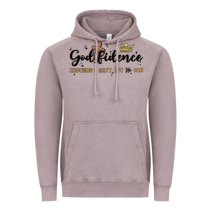 Godfidence Vintage Hoodie by MaliasSmallBusiness | Teevron