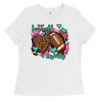 White football mom Ladies Tee - AdoDesignShop