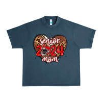 Midnight Navy senior 2024 mom football Urban Heavy Tee - MaliasSmallBusiness