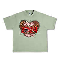 Oil Green senior 2024 mom football Urban Heavy Tee - MaliasSmallBusiness