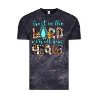Cloud Black trust in the lord with all your heart Vintage Tee - JahusDesignShop