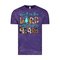 Cloud Purple trust in the lord with all your heart Vintage Tee - JahusDesignShop