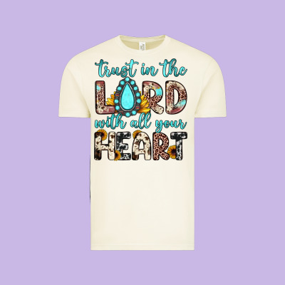 Trust In The Lord With All Your Heart Vintage Tee Designed By Jahusdesignshop