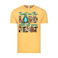 Vintage Mustard trust in the lord with all your heart Vintage Tee - JahusDesignShop