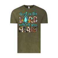 Vintage Olive trust in the lord with all your heart Vintage Tee - JahusDesignShop