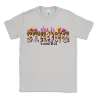Moon Dust she is strong proverbs 31 25 Classic Tee - NancyCooperArtShop