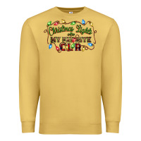 Antique Gold christmas lights are my favorite color Premium Sweatshirt - CowGirlArtShop