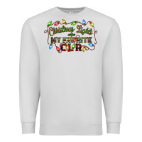 Christmas Lights Are My Favorite Color Premium Sweatshirt | Teevron