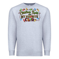 Heather Grey christmas lights are my favorite color Premium Sweatshirt - CowGirlArtShop