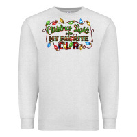 Oatmeal Heather christmas lights are my favorite color Premium Sweatshirt - CowGirlArtShop