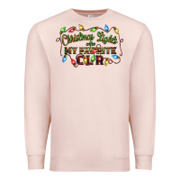Pale Pink christmas lights are my favorite color Premium Sweatshirt - CowGirlArtShop