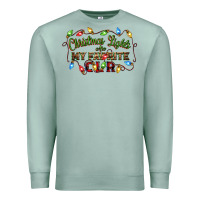 Seafoam christmas lights are my favorite color Premium Sweatshirt - CowGirlArtShop
