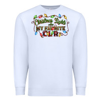 White christmas lights are my favorite color Premium Sweatshirt - CowGirlArtShop