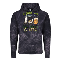 Cloud Black a god day starts with golf carts and beer Vintage Hoodie - MaliasSmallBusiness