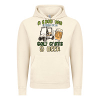 Vintage Artic a god day starts with golf carts and beer Vintage Hoodie - MaliasSmallBusiness