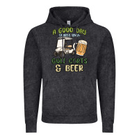 Vintage Black a god day starts with golf carts and beer Vintage Hoodie - MaliasSmallBusiness