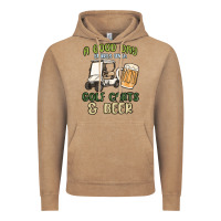 Vintage Coffee a god day starts with golf carts and beer Vintage Hoodie - MaliasSmallBusiness