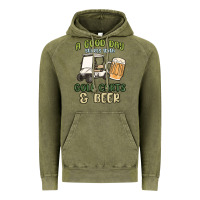 A God Day Starts With Golf Carts And Beer Vintage Hoodie | Teevron