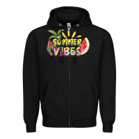 Black summer vibes Zipper Hoodie - NancyCooperArtShop