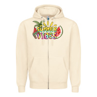 Sandshell summer vibes Zipper Hoodie - NancyCooperArtShop