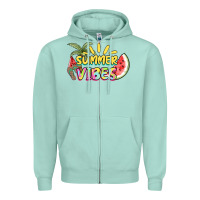 Seafoam summer vibes Zipper Hoodie - NancyCooperArtShop