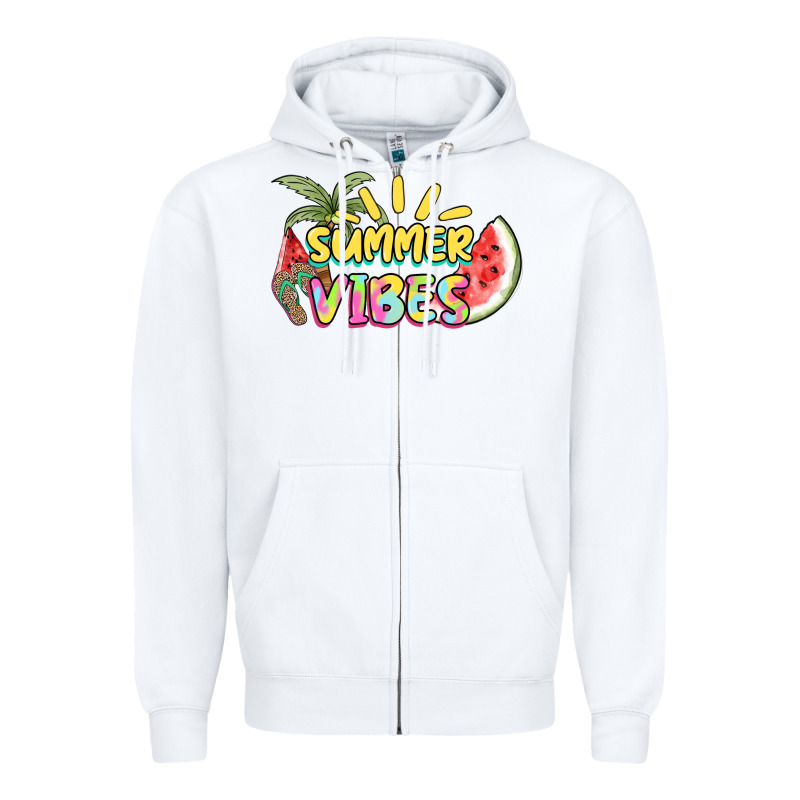 Summer Vibes Zipper Hoodie by NancyCooperArtShop | Teevron