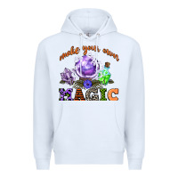 White make your own magic Premium Hoodie - CowGirlArtShop