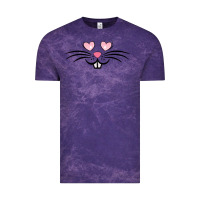 Cloud Purple bunny face easter Vintage Tee - MaliasSmallBusiness