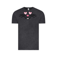 Vintage Black bunny face easter Vintage Tee - MaliasSmallBusiness