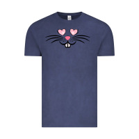 Vintage Denim bunny face easter Vintage Tee - MaliasSmallBusiness