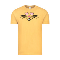 Vintage Mustard bunny face easter Vintage Tee - MaliasSmallBusiness