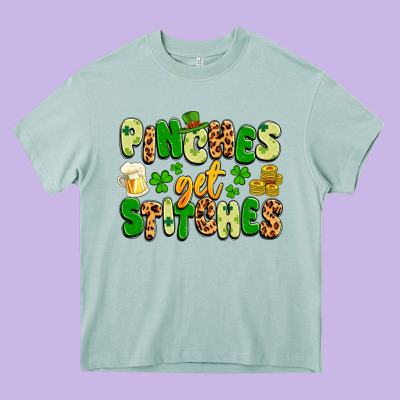 Pinches Get Stitches Heavy Core Tee Designed By Artiststas