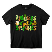 Black pinches get stitches Heavy Core Tee - Artiststas
