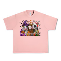 Salmon Happy Hallothanksmas heifers Urban Heavy Tee - NancyCooperArtShop