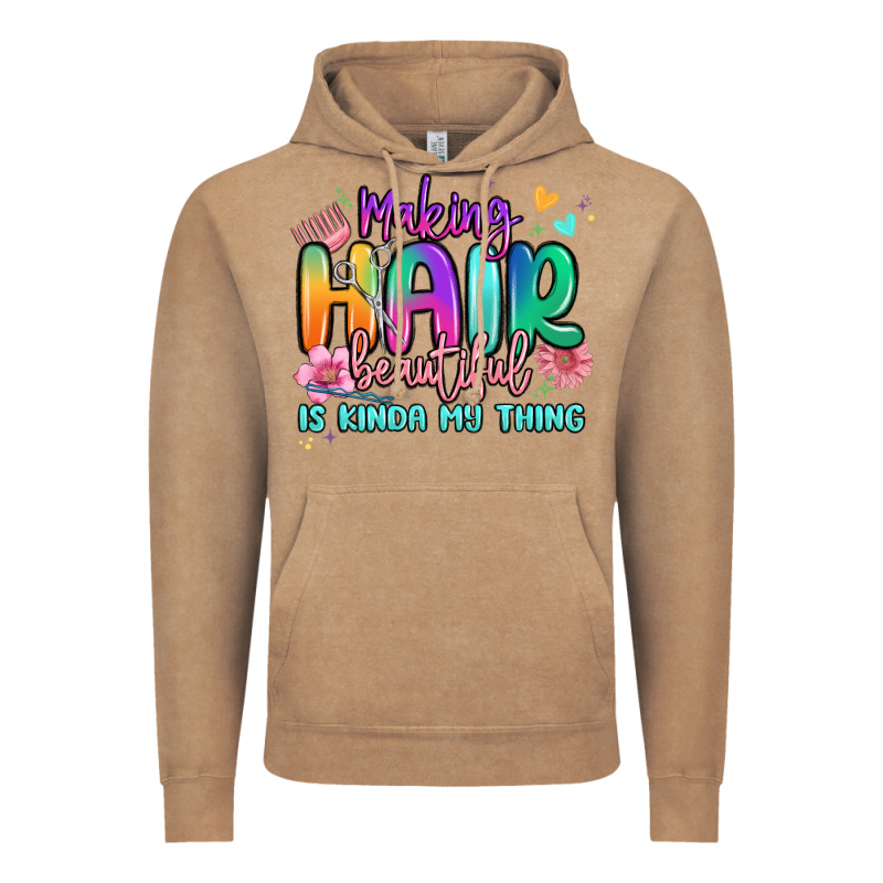 Making Hair Beautiful Is Kinda My Thing Vintage Hoodie by MaliasSmallBusiness | Teevron