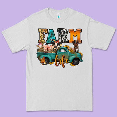 Farm Life Farm Animals Truck Premium Tee Designed By Jasminsmagicworld