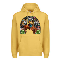 Antique Gold rodeo cowboy rainbow Premium Hoodie - JahusDesignShop