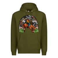 Army Green rodeo cowboy rainbow Premium Hoodie - JahusDesignShop