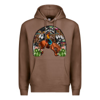 Chestnut rodeo cowboy rainbow Premium Hoodie - JahusDesignShop
