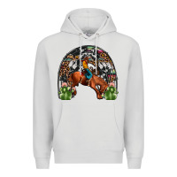 Dove Grey rodeo cowboy rainbow Premium Hoodie - JahusDesignShop