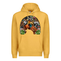 Mustard rodeo cowboy rainbow Premium Hoodie - JahusDesignShop
