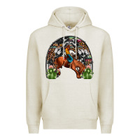 Oatmeal Heather rodeo cowboy rainbow Premium Hoodie - JahusDesignShop
