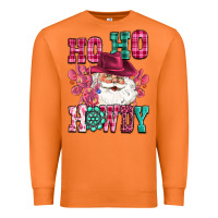 Carrot ho ho howdy santa pink christmas Premium Sweatshirt - CowGirlArtShop